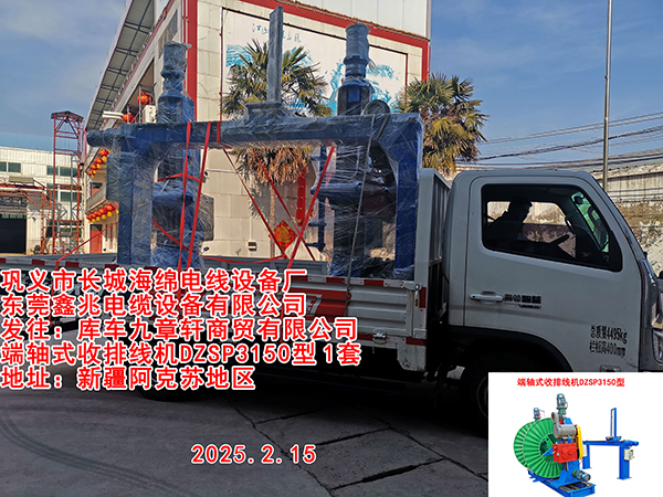 發(fā)往庫(kù)車九章軒商貿(mào)有限公司 端軸式DZSPDZSP3150型一套